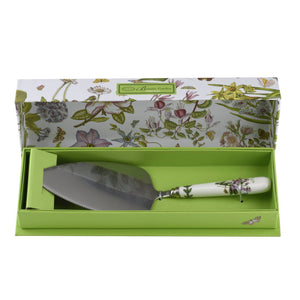 Botanic Garden Cake / Knife Server: Ceramic 41% 
 Stainless Steel 59% / Botanic Garden