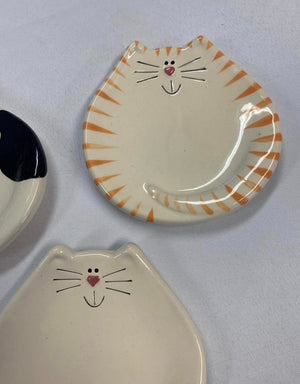 5" Ceramic Cat Dishes