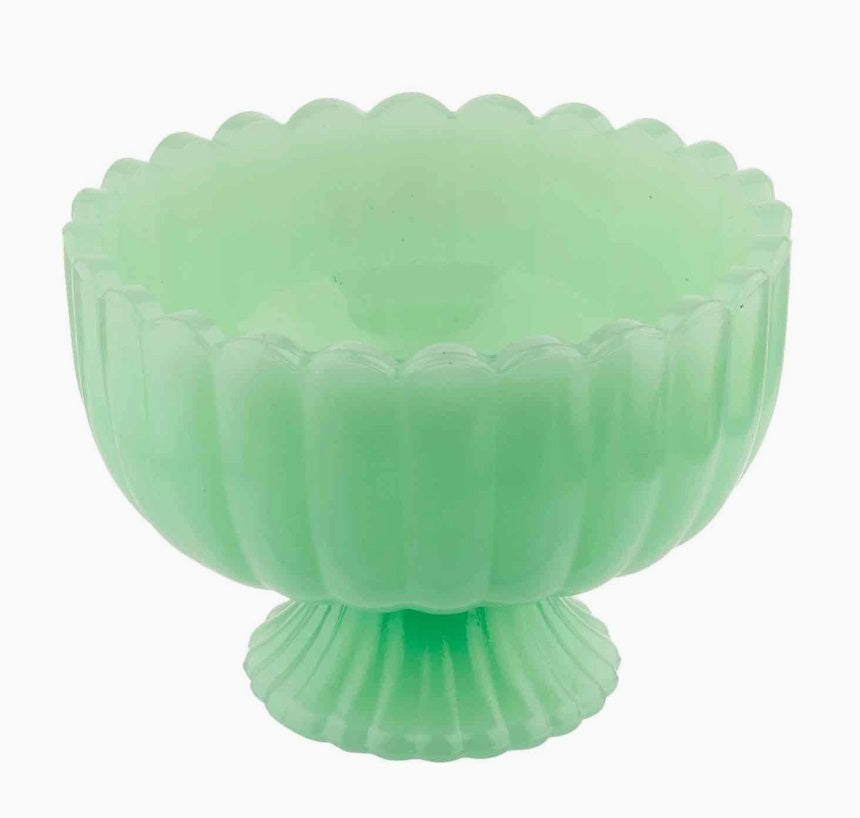 Jadeite Glass Sundae Dish