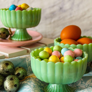 Jadeite Glass Sundae Dish