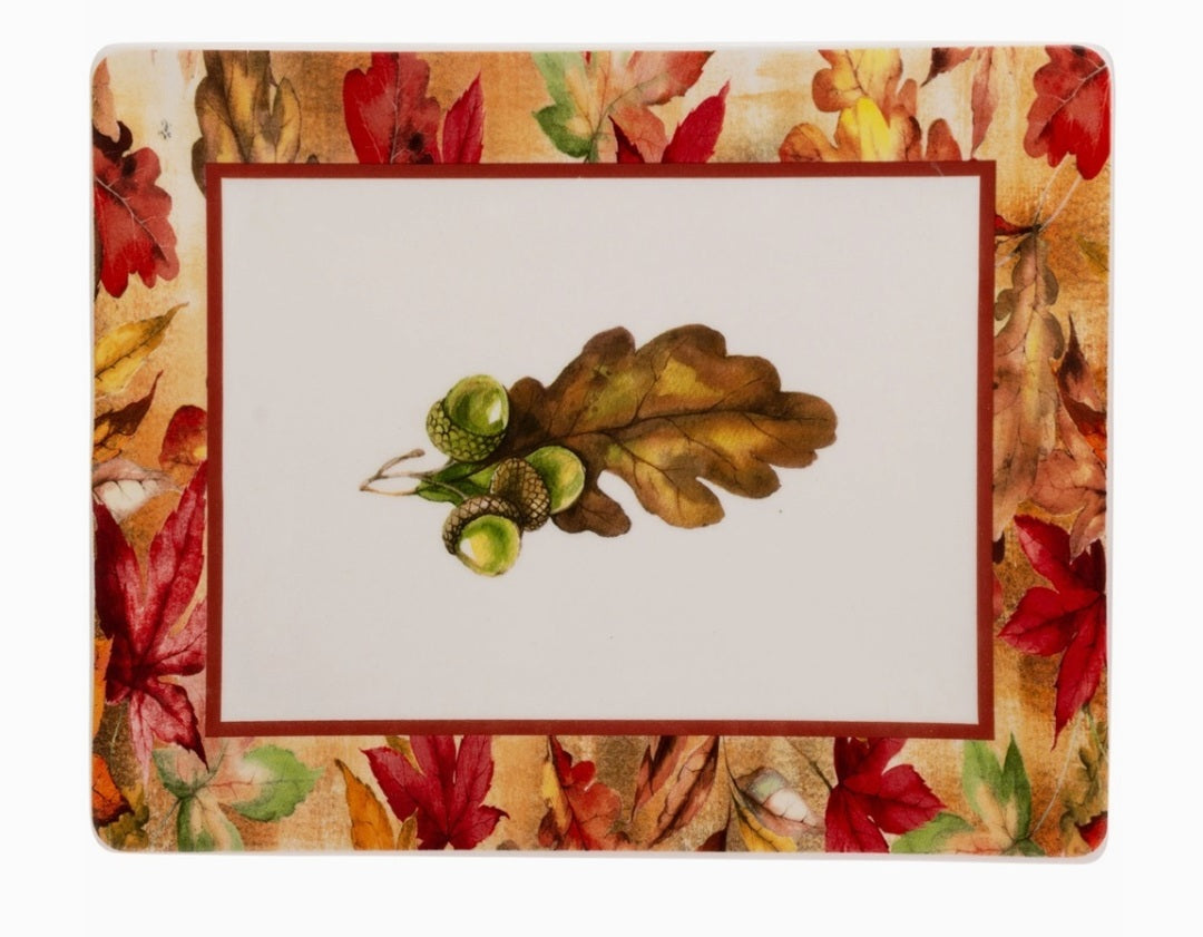 Bright Autumn Ceramic Rectangle Plate Fall