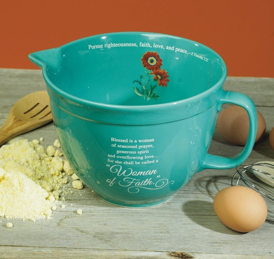 Woman of Faith Mixing Bowl