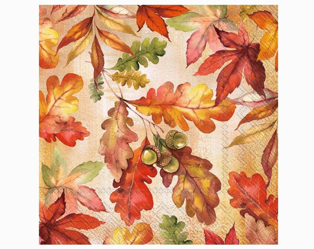 Bright Autumn Fall Lunch Napkins 20 Ct