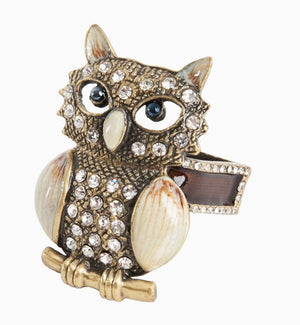 Owl Napkin Ring (Set of 4 Pcs) Bronze