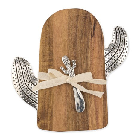 Cactus Cutting Board with spreader
