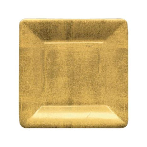 Square gold salad/ dessert plate