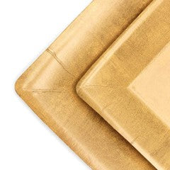 Square gold salad/ dessert plate