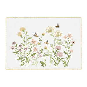 Spring Wildflowers Embellished placemats