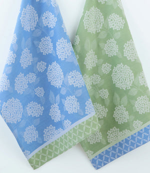 Hydrangea Garden Jacquard Dishtowel
