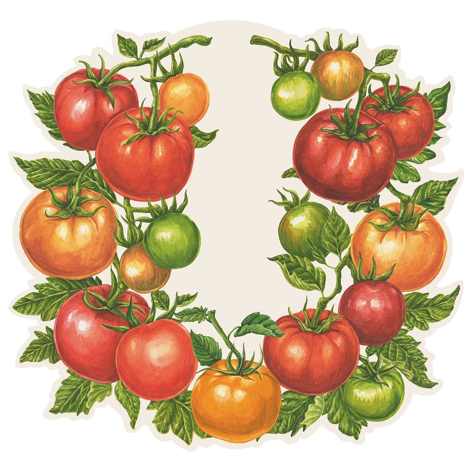 Die cut tomato placemat