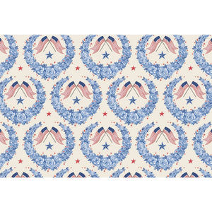 American Floral and Flags placemat
