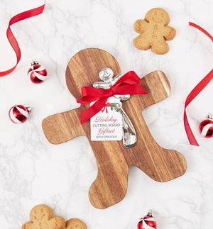 Gingerbread man cutting board set