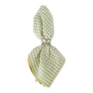 Spring Green Gingham napkin