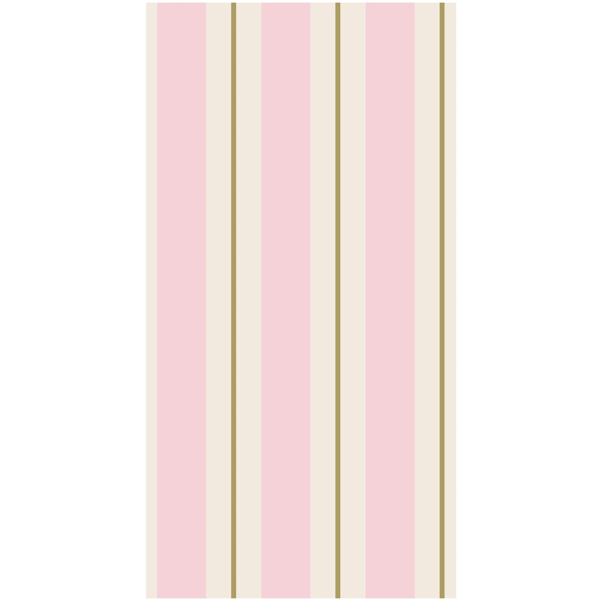 Pink and Gold awning stripped napkin