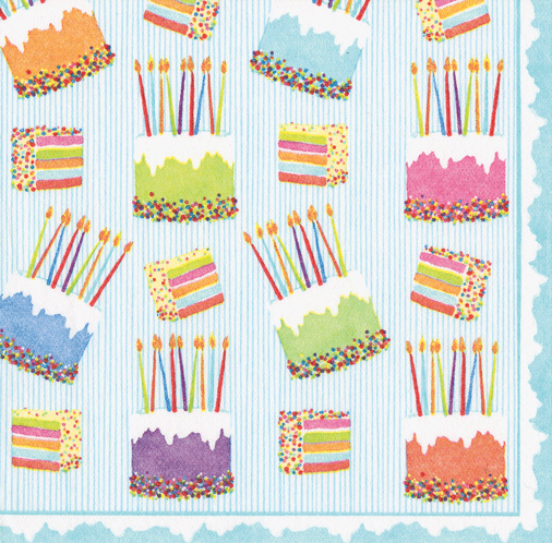 Cake Frosting-Paper Linen Napkin Airlaid Cocktail-15 In