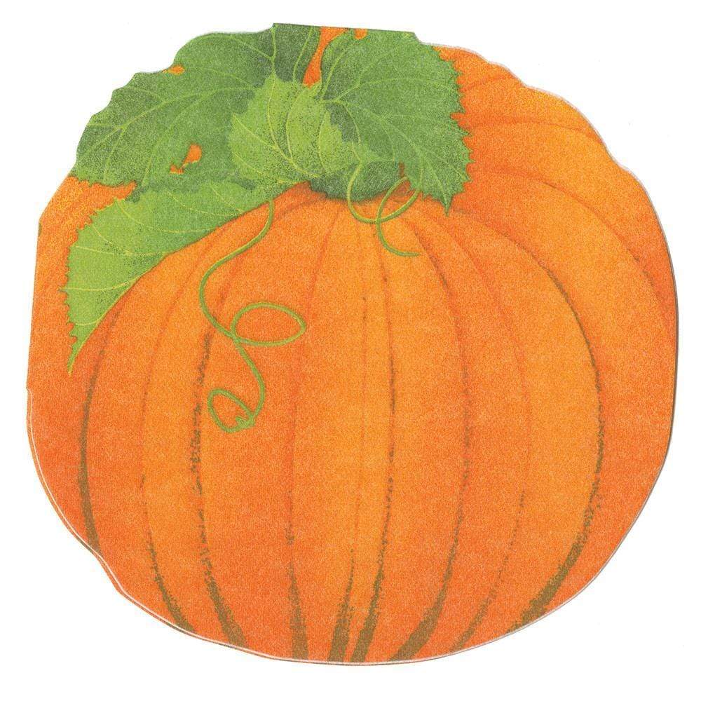 Pumpkin--Die-Cut Napkin Airlaid Luncheon D-Cut 15 In