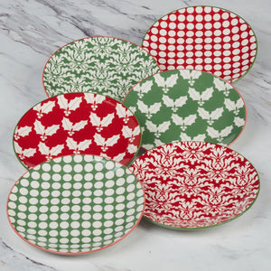 Holiday Fun Christmas Canape Plate 6 styles