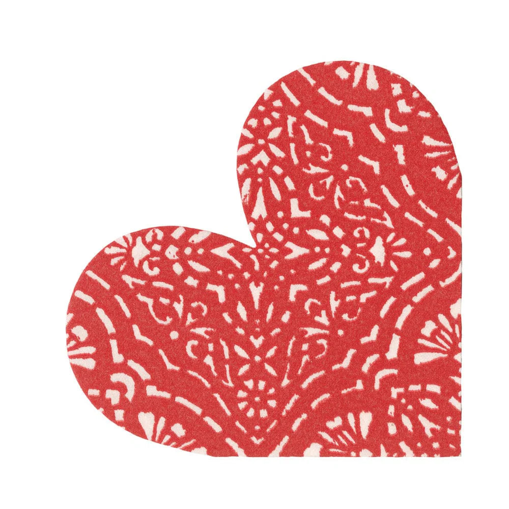 Heart Die Cut Luncheon Napkin