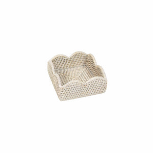 Rattan Scallop Cocktail Napkin Holder