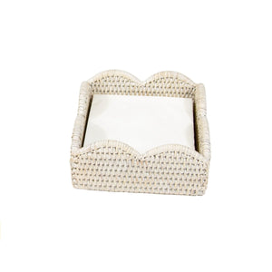 Rattan Scallop Cocktail Napkin Holder