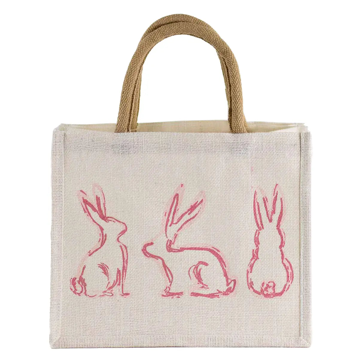 Lily Belle Gift Tote White/Light Pink   12x10x8