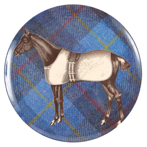 Horse Equus Tweed Side Plates Set of 4