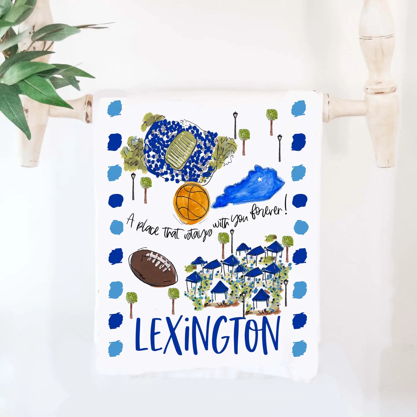 Lexington, KY Tea Towel