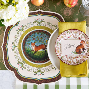 Die Cut Fanciful Fox Placemat