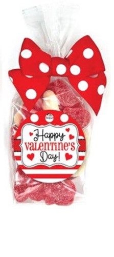 Oh Sugar Happy Valentines Day candy Red and white gummies