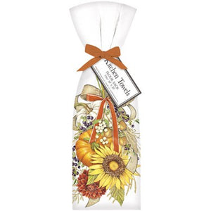 Autumn Sunflowers Towel