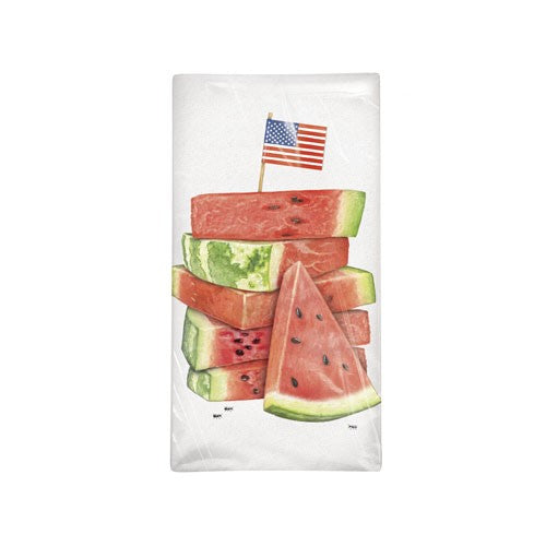 Watermelon flour sack towel