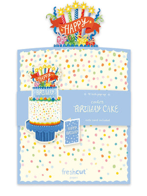 Confetti Birthday Cake ( Pop-up Greeting Cards)