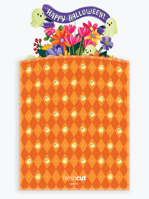 Jack-O'-Lantern Boo-quet  Pop-Up Greeting Cards
