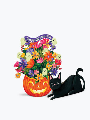 Mini Jack-O'-Lantern Boo-quet Mini Po-UP Greeting Cards