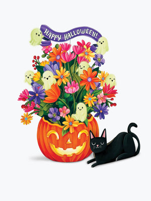 Jack-O'-Lantern Boo-quet  Pop-Up Greeting Cards