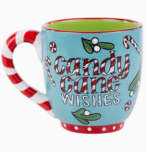 Candy Cane Wishes Mug