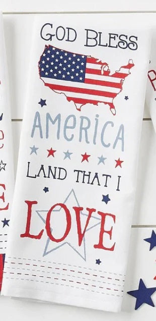 Americana God Bless America Towel