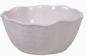 Perlette Cream Serving Bowl