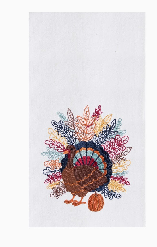 Fall/Harvest Colorful Turkey Thanksgiving Kitchen Towel