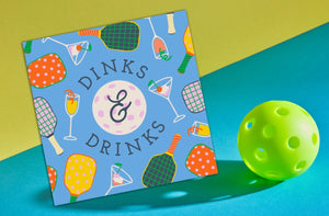 Funny Pickleball Cocktail Napkins | Dinks and Drinks - 20ct