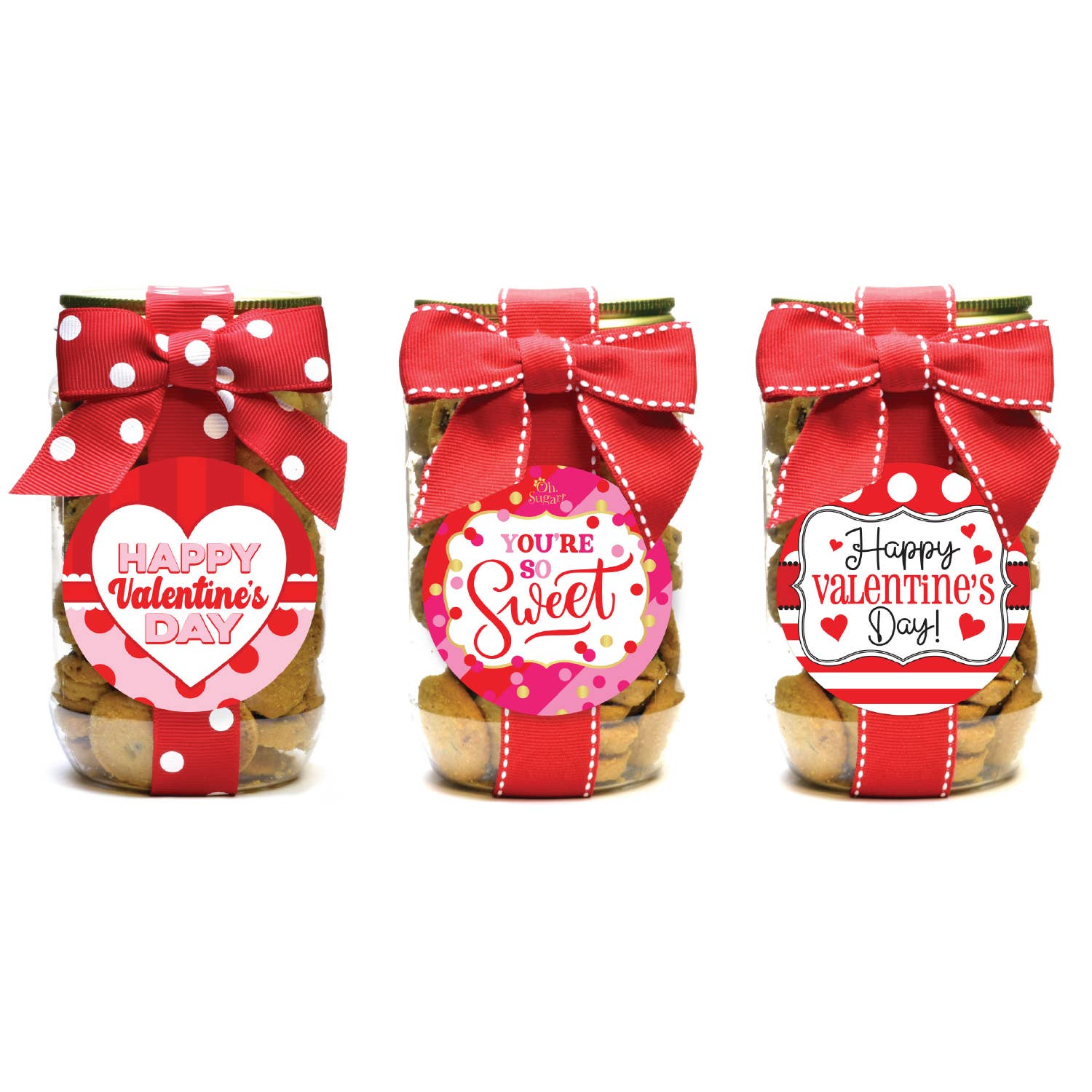 Cookie Pint Jars - Valentine Chocolate Chip