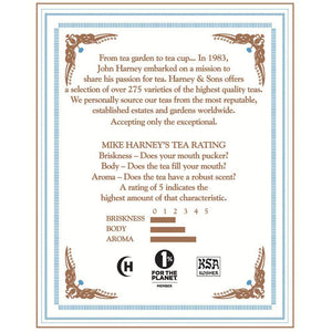 Harney & Sons Earl Grey Supreme Tea - 20 Sachets per Tin