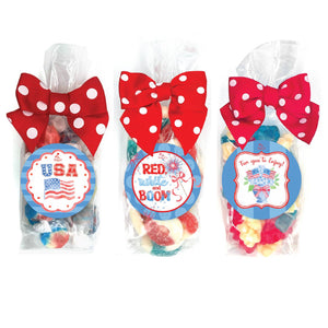 Candy Bags - USA / 4th of July Asst #3 - Large - 12 Bags