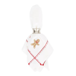 Gingerbread Man Embellished Napkin Set of 4