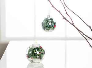 Holly & Snow Ball Votive