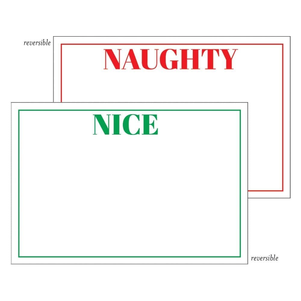 Naughty or Nice Placecards