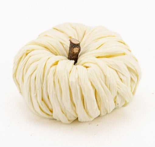 Petite Pumpkin White 3"