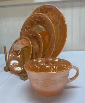 Orange Tea Saucers