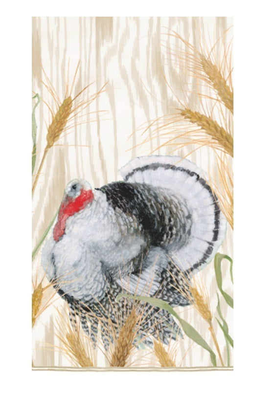 Homestead Turkey Taupe Guest Towel