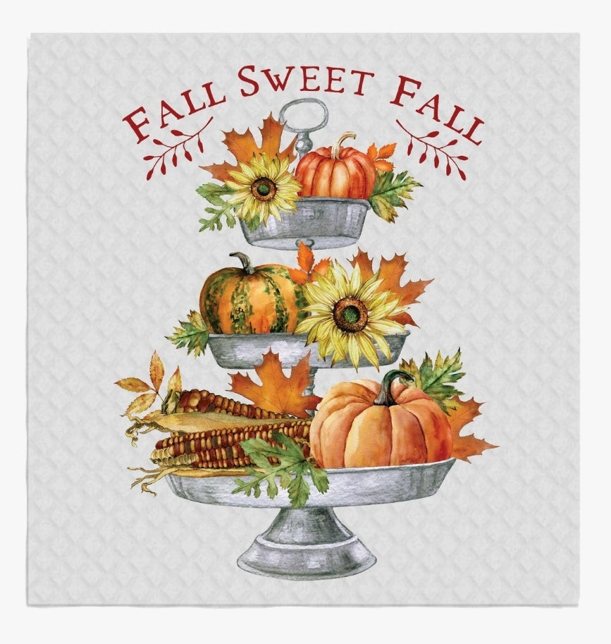 Fall Sweet Fall Thanksgiving Swedish Dish Cloths